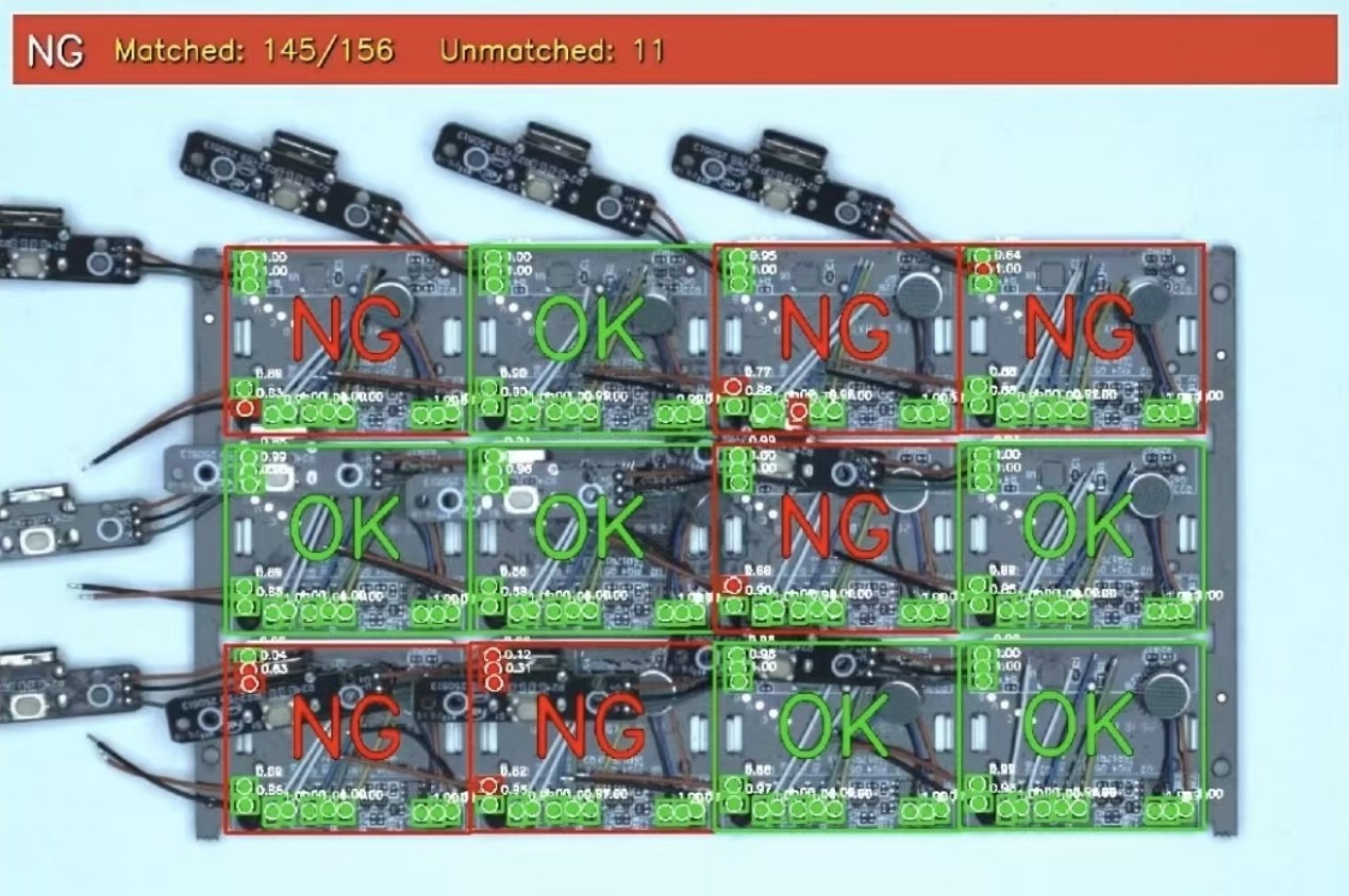 PCB defect detection interface